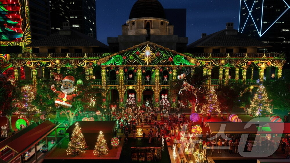 본문 이미지 - 몰입형 라이트 쇼 인 센트럴&#40;홍콩관광청 제공&#41;