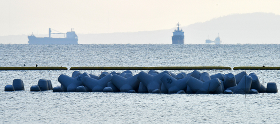 영일대해수욕정 수중 잠제 설치 공사