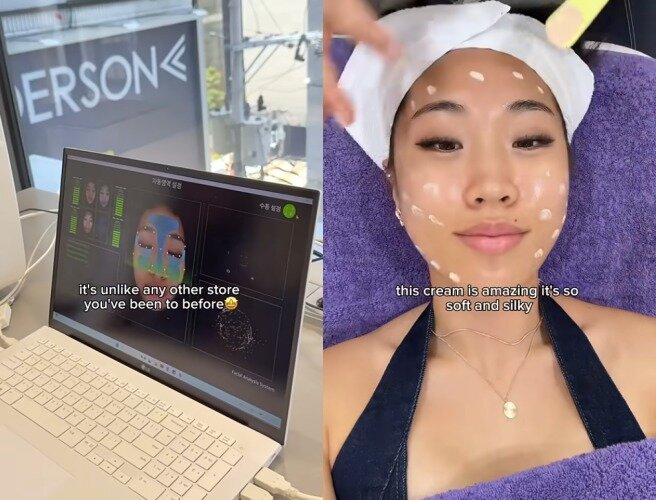 본문 이미지 - 미국 크리에이터 아일린의 올리브영N성수 스킨핏 샵 체험 후기 영상&#40;유튜브 갈무리&#41;