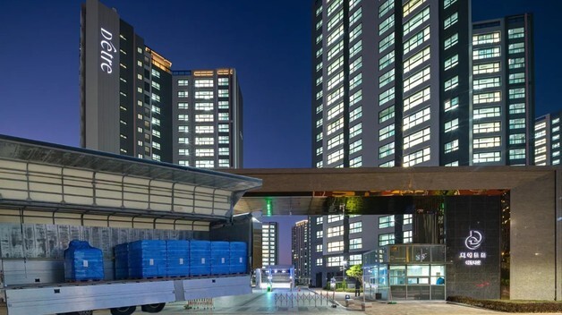 대방건설, 단수 피해 본 파주 디에트르 단지에 생수 지원