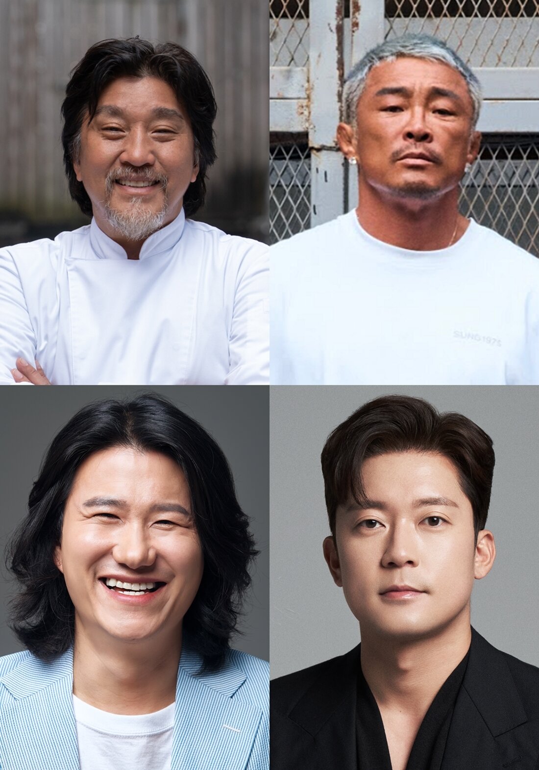 본문 이미지 - (왼쪽 위부터 시계방향으로) 에드워드 리, 추성훈, 김대호, 임우일/hplusasia, 본부이엔티, 라인엔터테인먼트, 원헌드레드레이블 제공