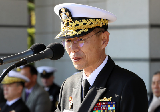김경률 신임 해군참모총장 "유무인 복합체계 속도 낼 것"
