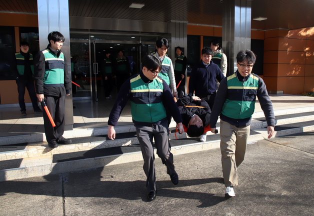 태광그룹 산하 4계열사, 첫 공동 지진대피 훈련