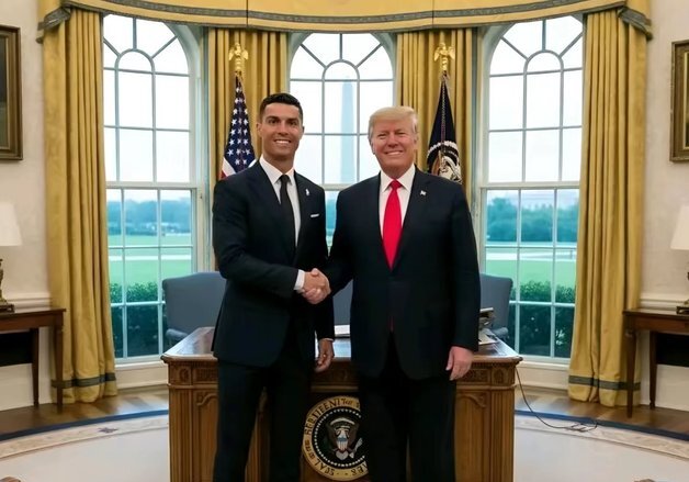 "형이 왜 거기서 나와"…호날두, 트럼프-빈살만 백악관 만찬 참석