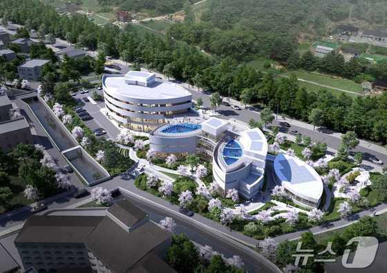 본문 이미지 -  충주 수안보 온천체험숙박시설 '휴온정' 조감도.(자료사진)/뉴스1