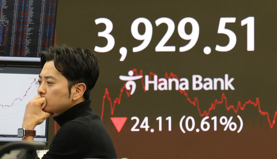 하락 마감한 코스피