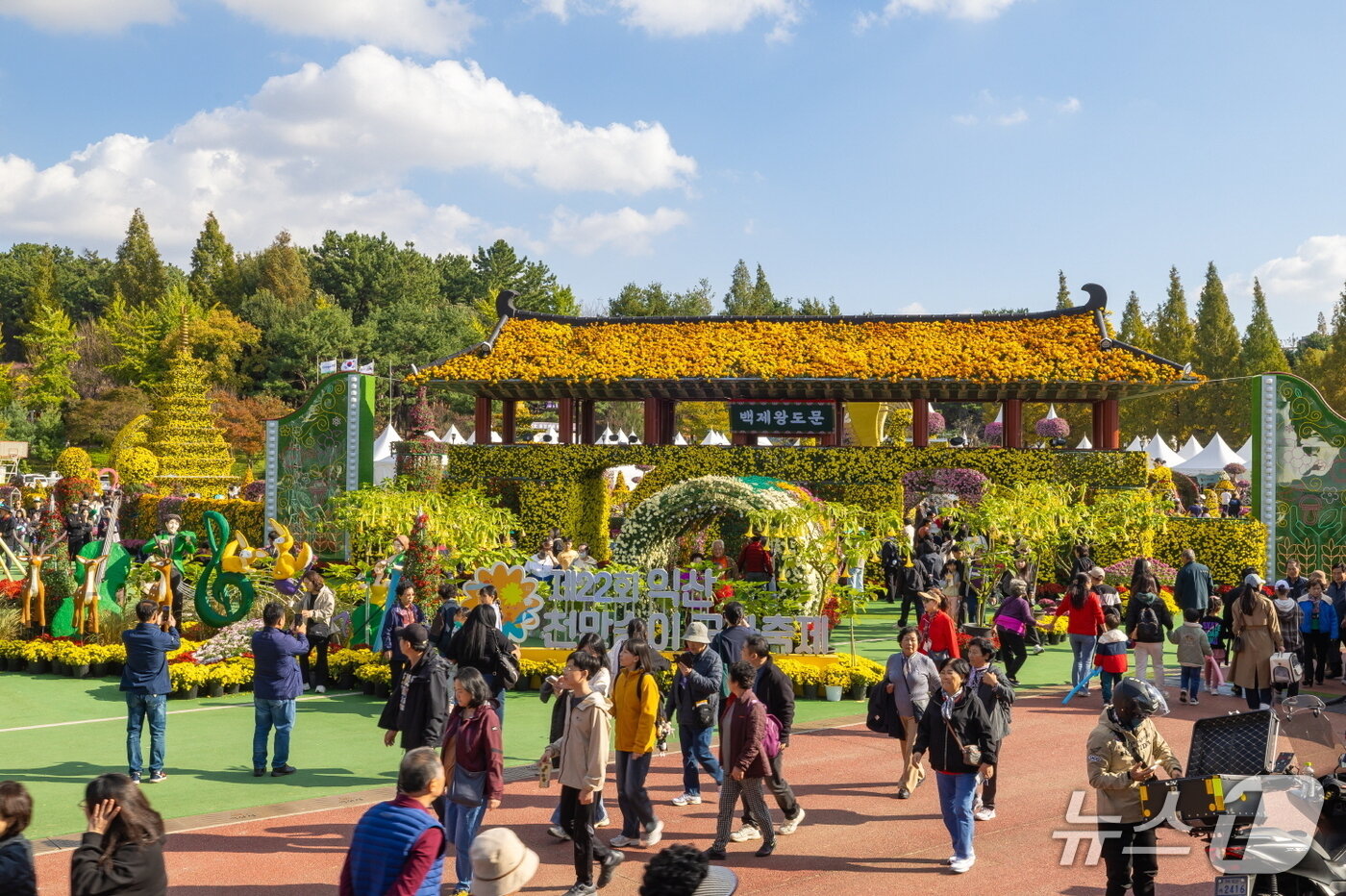 본문 이미지 - &#39;제22회 익산 천만송이 국화축제&#39;가 76만명의 누적 관람객을 기록하며 열흘간의 축제 대장정을 마무리했다.&#40;익산시 제공. 재판매 및 DB 금지&#41;