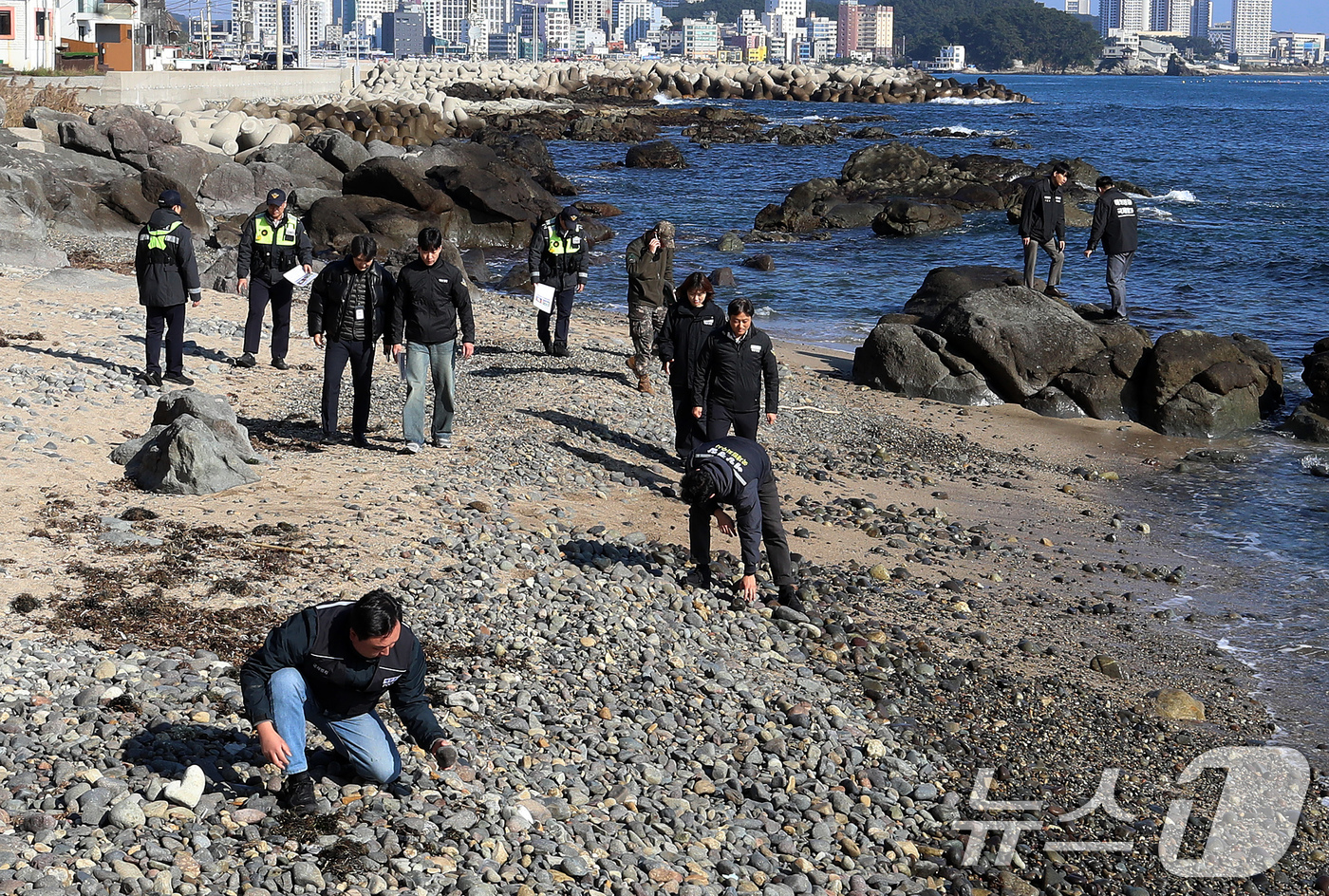 (부산=뉴스1) 윤일지 기자 = 최근 제주도 서귀포, 경북 포항, 대마도 해안가에서 마약류인 케타민이 담긴 '茶(차)' 표시의 녹색 포장지 물체가 잇따라 발견된 가운데 20일 부산 …