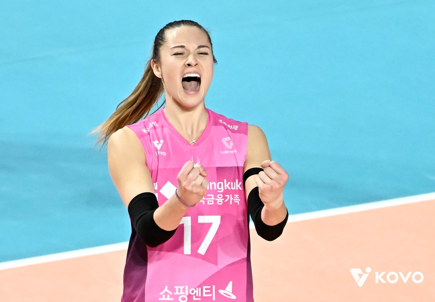 본문 이미지 - 흥국생명 외국인 선수 레베카. &#40;KOVO 제공&#41;