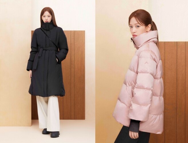 본문 이미지 - 네파 아르테 네오 코트 다운 자켓(왼쪽)과 프리미아 트라페즈 다운 자켓(네파 제공)