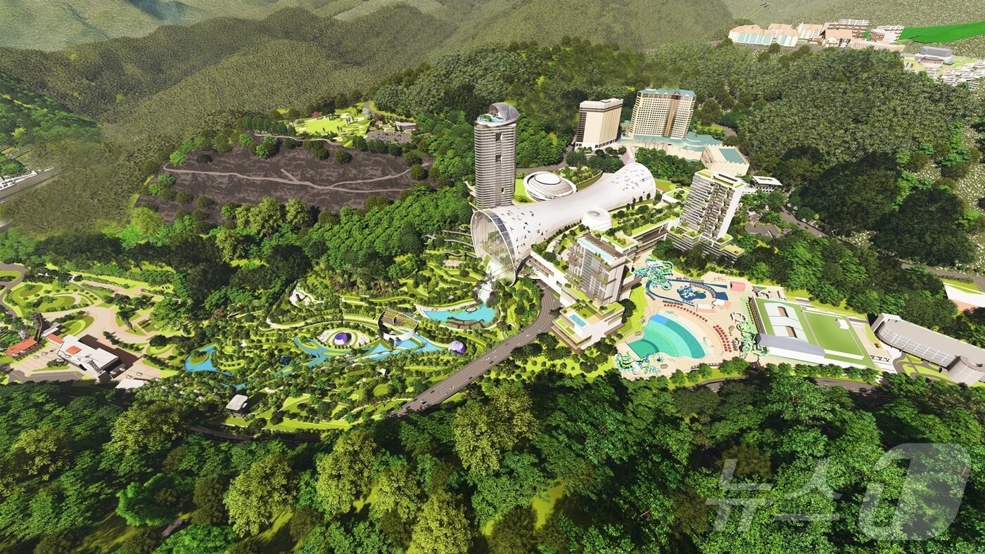 본문 이미지 - 그랜드돔 조감도&#40;강원랜드 제공&#41;