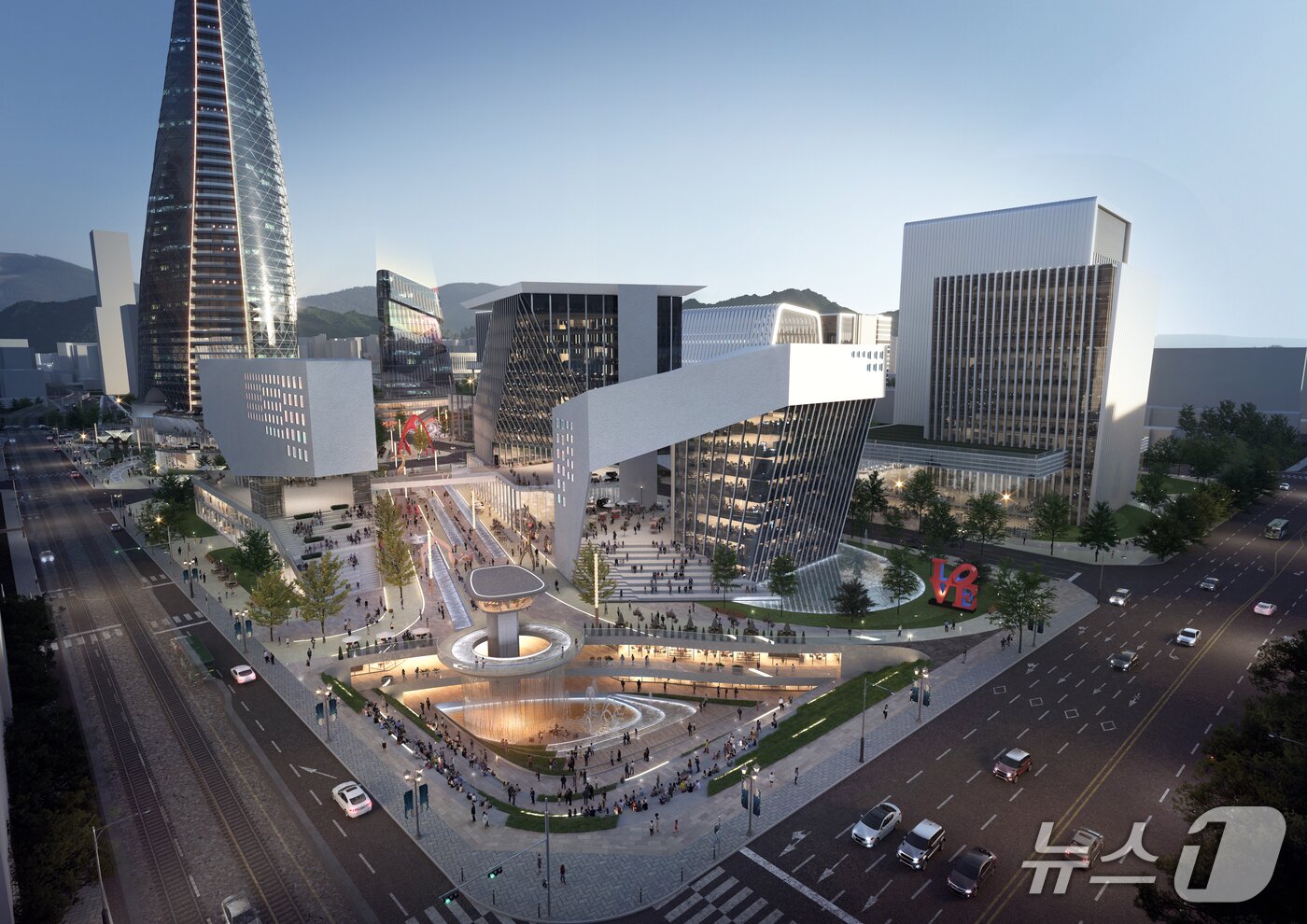 본문 이미지 - 노원역에서 바라본 지원시설용지 조감도 &#40;서울시 제공&#41; 뉴스1 ⓒ News1