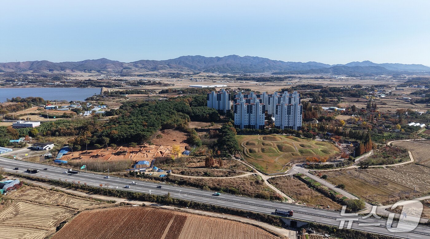 본문 이미지 - 서산 부장리 고분군 전경(서산시 제공. 재판매 및 DB금지)2025.11.24/뉴스1