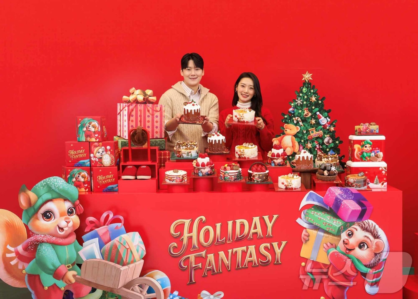 (서울=뉴스1) = SPC 배스킨라빈스가 ‘워크샵 by 배스킨라빈스에서 2025년 크리스마스 캠페인 ‘홀리데이 판타지’를 공개하고, 크리스마스 케이크 18종과 협업 굿즈를 선보인다 …