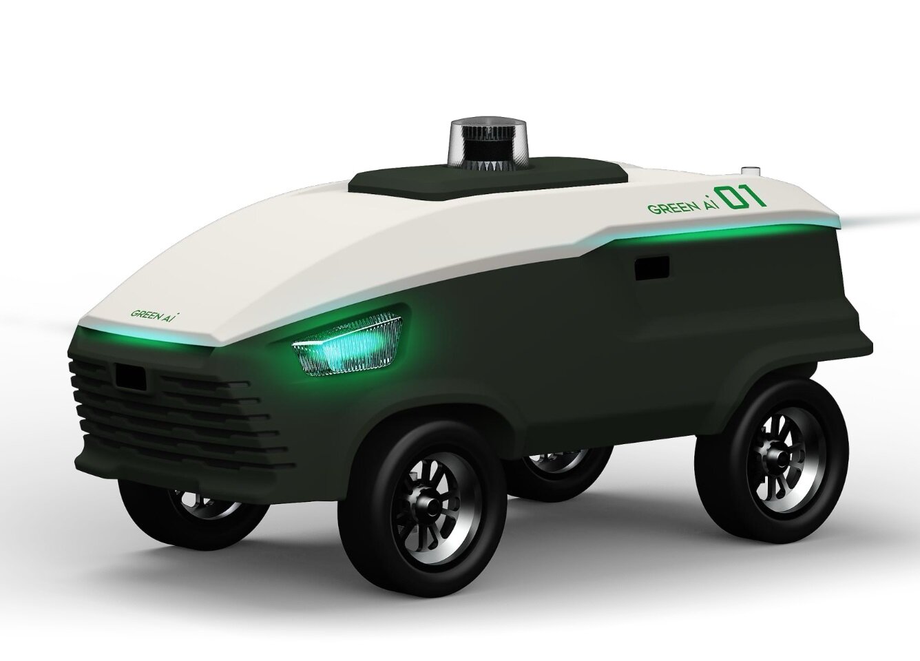 본문 이미지 -  그린에이아이가  개발한 무인 잔디 관리기.&#40;충남도 제공. 재판매 및 DB금지&#41;/뉴스1