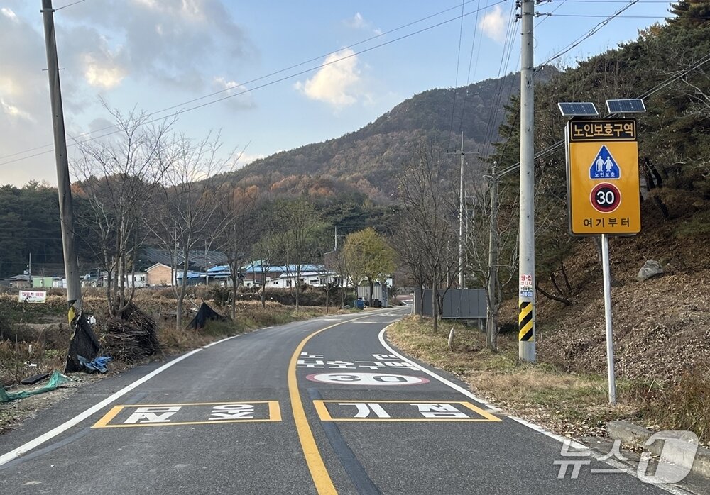 본문 이미지 - 노인보호구역 지정 완료 지점&#40;한국도로교통공단 제공. 재판매 및 DB금지&#41;/뉴스1