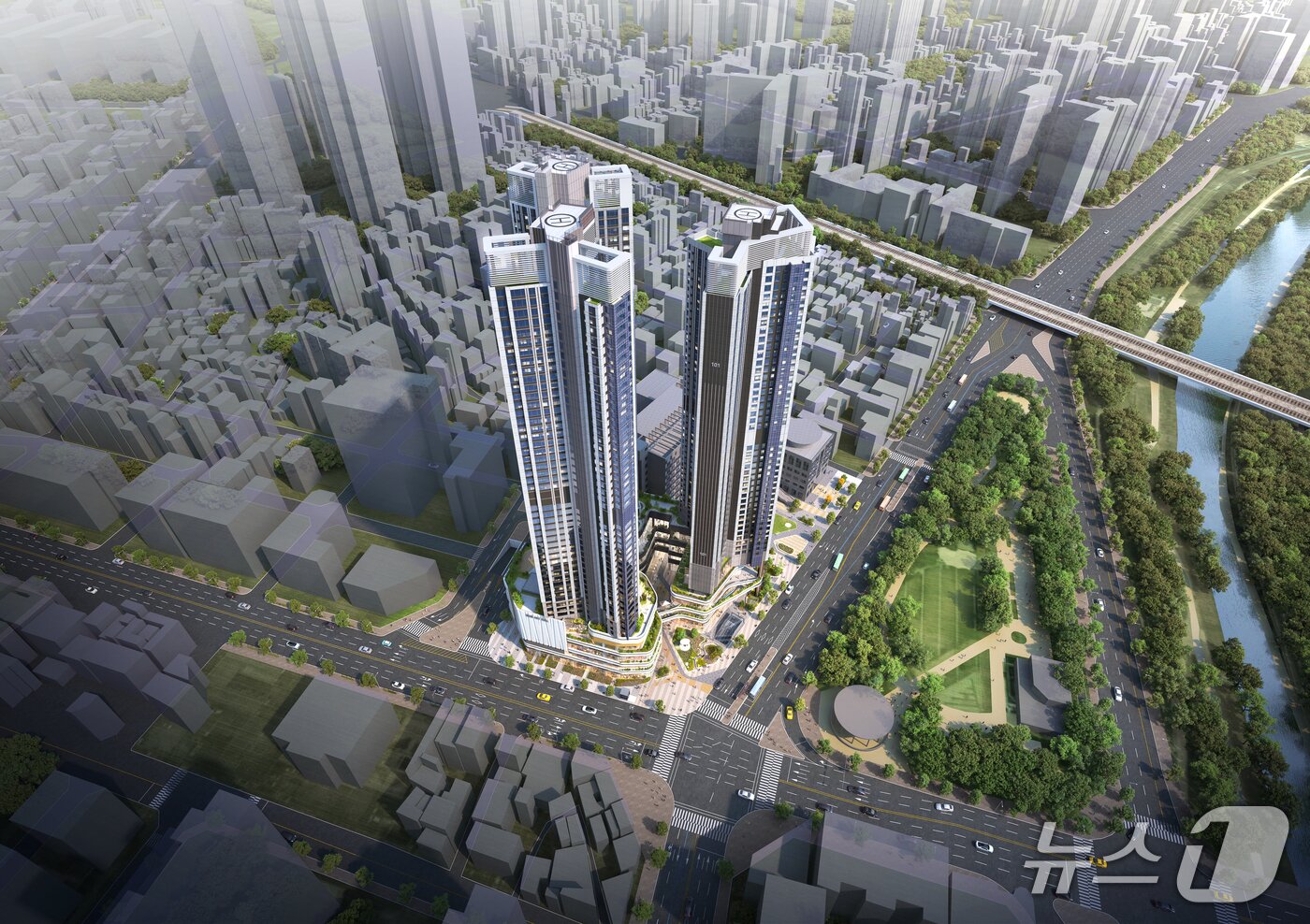 본문 이미지 - 용두역세권 활성화 사업 조감도 &#40;서울시 제공&#41; 뉴스1 ⓒ News1