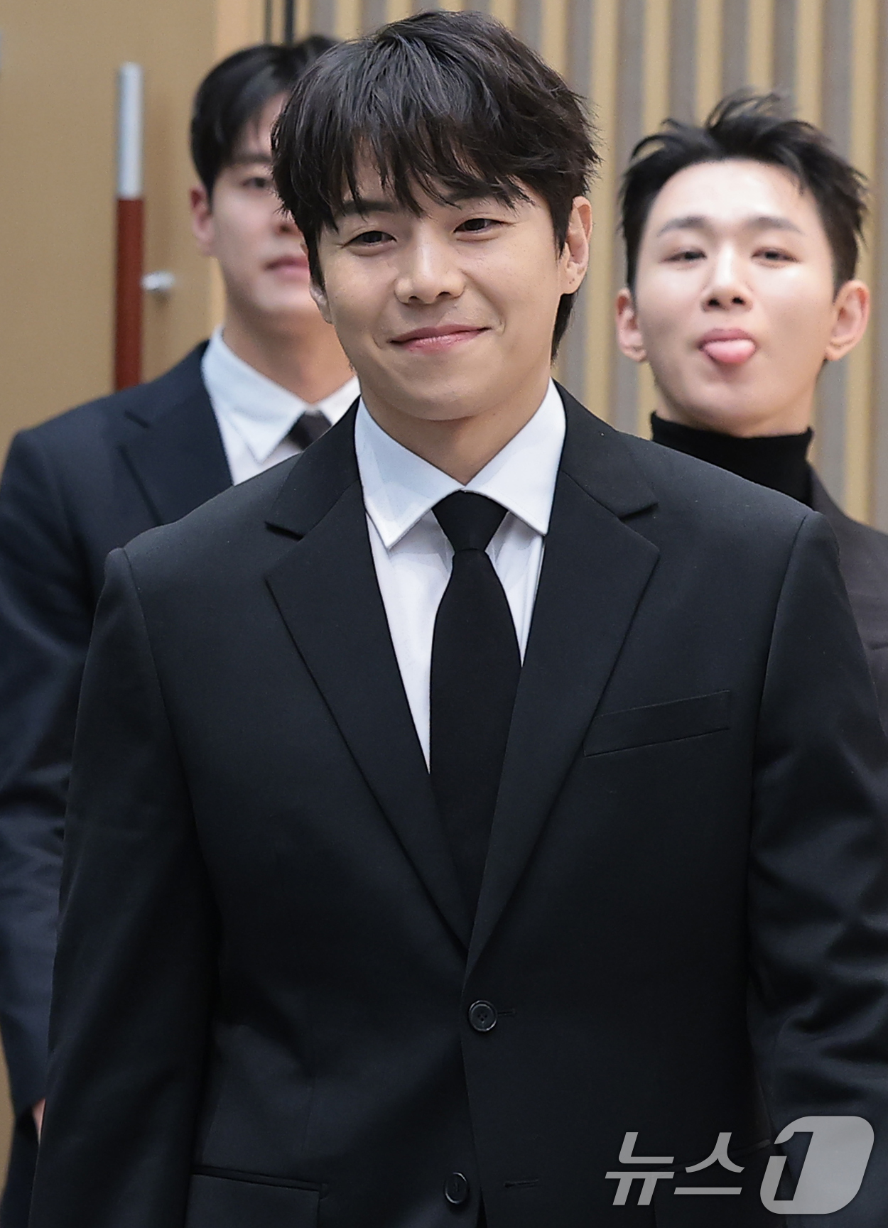 (서울=뉴스1) 권현진 기자 = 배우 박은석이 29일 오전 서울 양천구 목동 SBS에서 열린 새 농구 예능 프로그램 '열혈농구단’ 제작발표회에 참석하고 있다.'열혈농구단'은 농구계 …