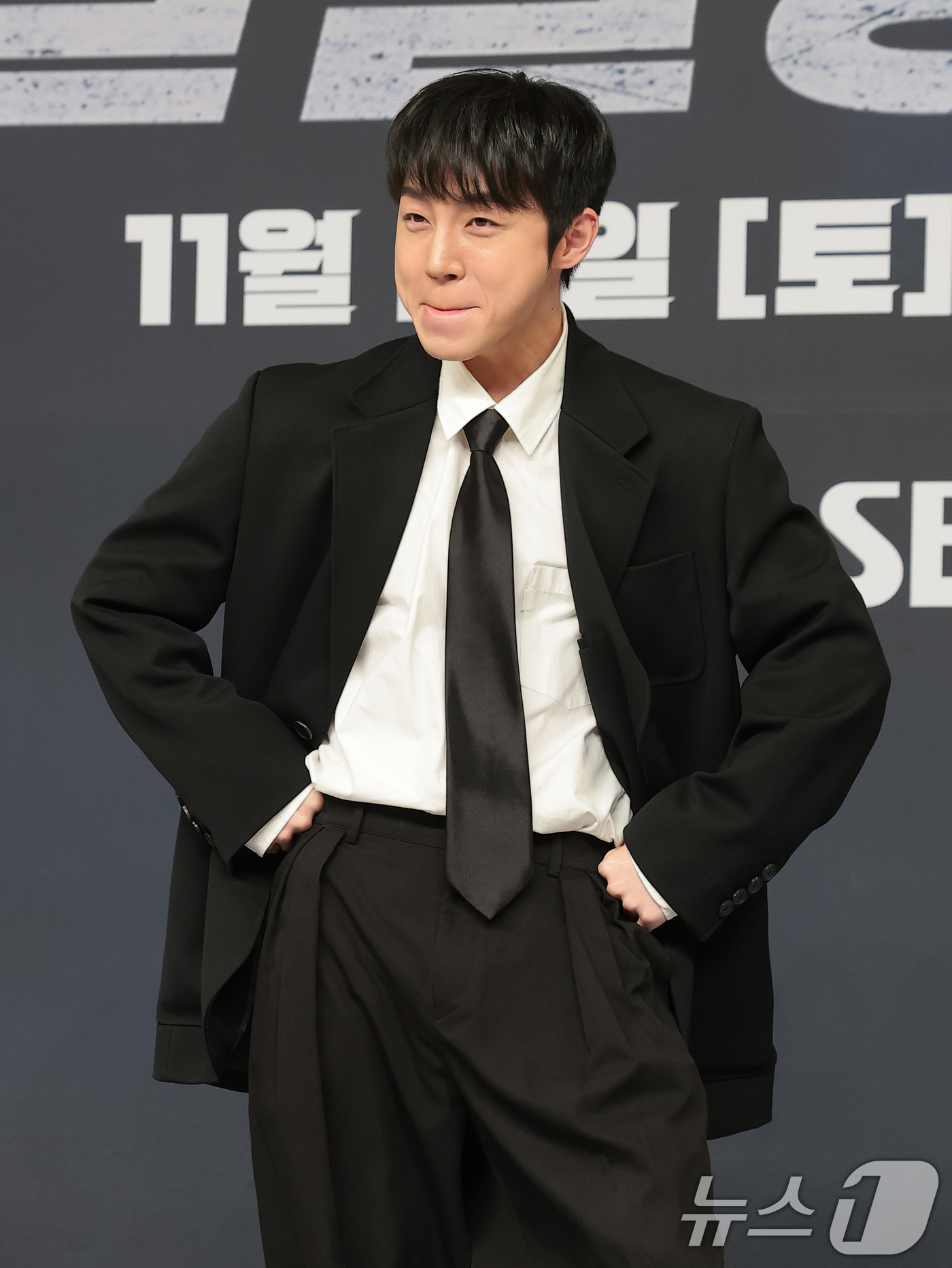 (서울=뉴스1) 권현진 기자 = 방송인 정규민이 29일 오전 서울 양천구 목동 SBS에서 열린 새 농구 예능 프로그램 '열혈농구단’ 제작발표회에 참석해 포즈를 취하고 있다.'열혈농 …