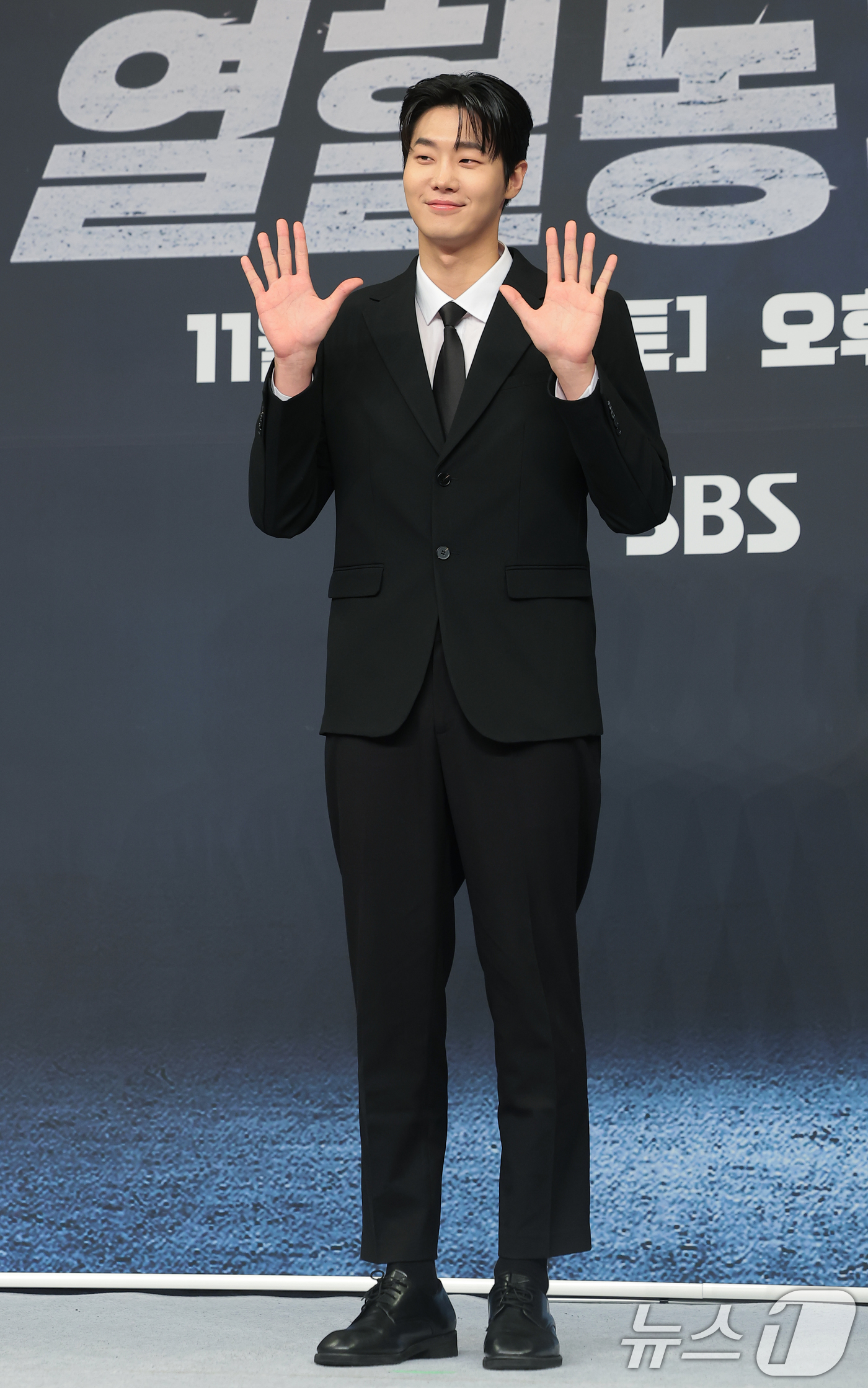 (서울=뉴스1) 권현진 기자 = 김택이 29일 오전 서울 양천구 목동 SBS에서 열린 새 농구 예능 프로그램 '열혈농구단’ 제작발표회에 참석해 포즈를 취하고 있다.'열혈농구단'은 …