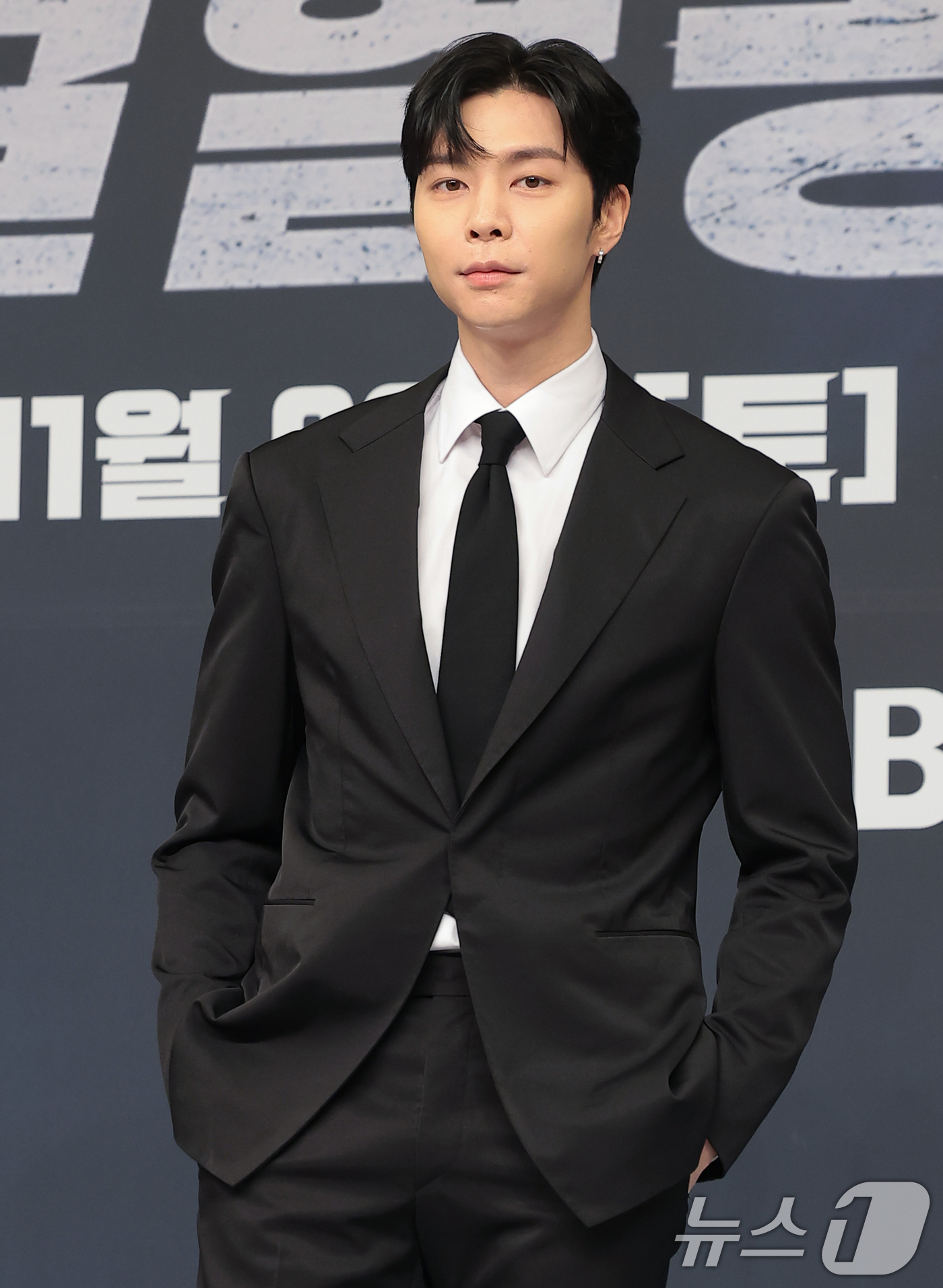 (서울=뉴스1) 권현진 기자 = NCT 쟈니가 29일 오전 서울 양천구 목동 SBS에서 열린 새 농구 예능 프로그램 '열혈농구단’ 제작발표회에 참석해 포즈를 취하고 있다.'열혈농구 …