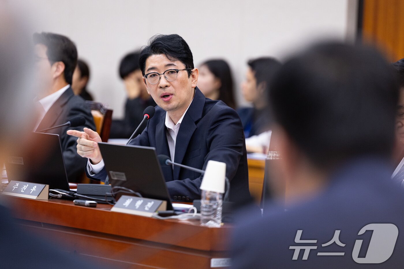 본문 이미지 - 주진우 국민의힘 의원. 2025.11.26 ⓒ 뉴스1 유승관 기자