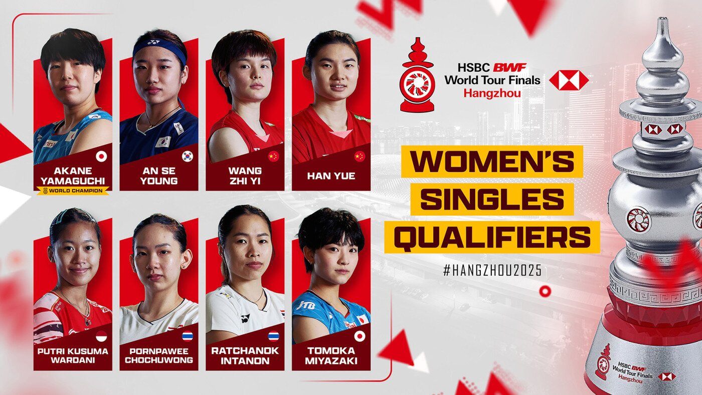 본문 이미지 - 2025 월드투어파이널스 여자단식 출전 선수&#40;BWF 홈페이지&#41;