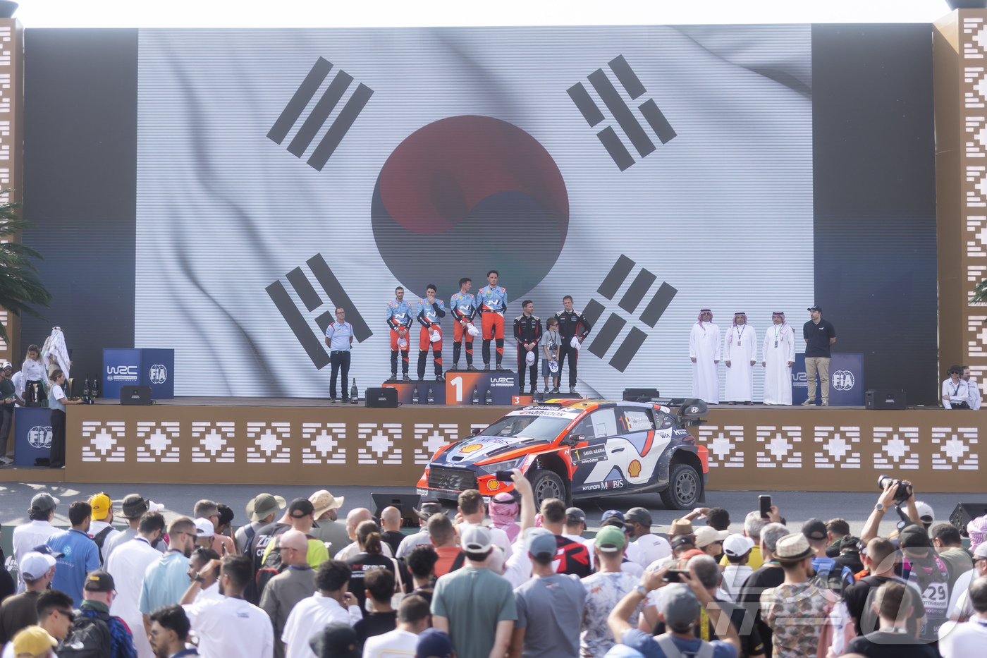 (서울=뉴스1) = 현대자동차는 지난 26일부터 29일(현지시간)까지 사우디 아라비아에서 열린 2025 월드랠리챔피언십(World Rally Championship, 이하 WRC) …