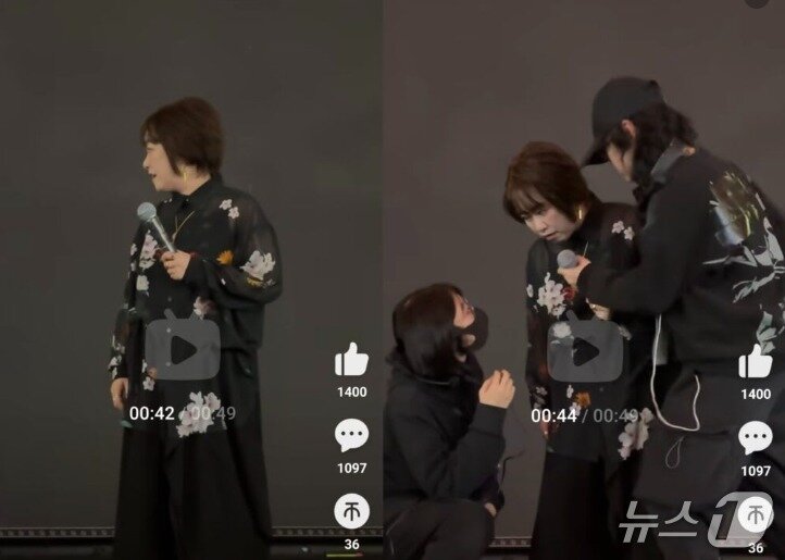 본문 이미지 - 오쓰키 마키의 28일 상하이 공연이 중단됐다. &#40;출처 엑스&#41;