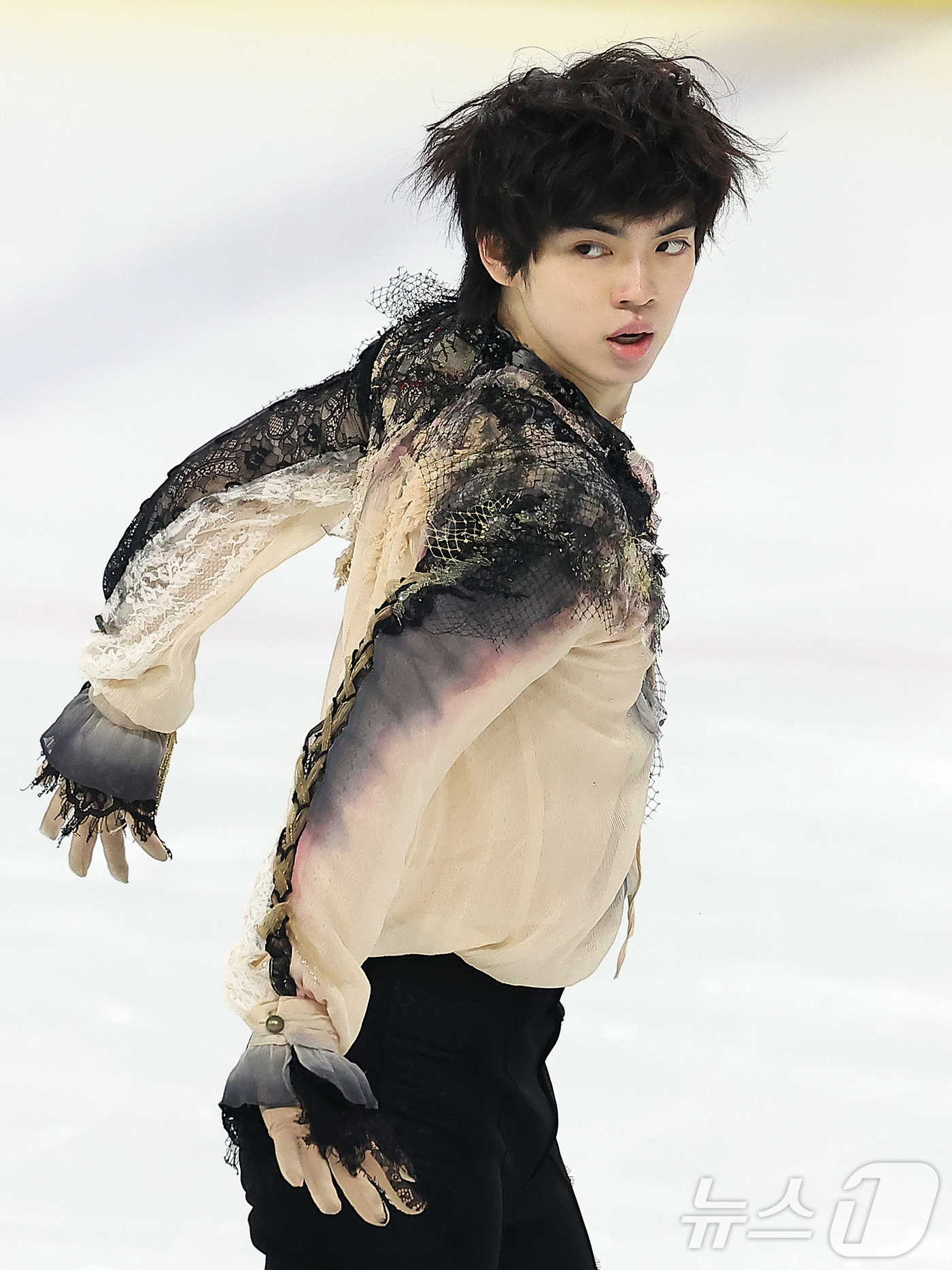 (서울=뉴스1) 김진환 기자 = 차준환(서울시청)이 30일 서울 양천구 목동아이스링크에서 열린 2025 KB금융 전국남녀 피겨스케이팅 회장배 랭킹대회 남자 싱글 프리 프로그램 연기 …