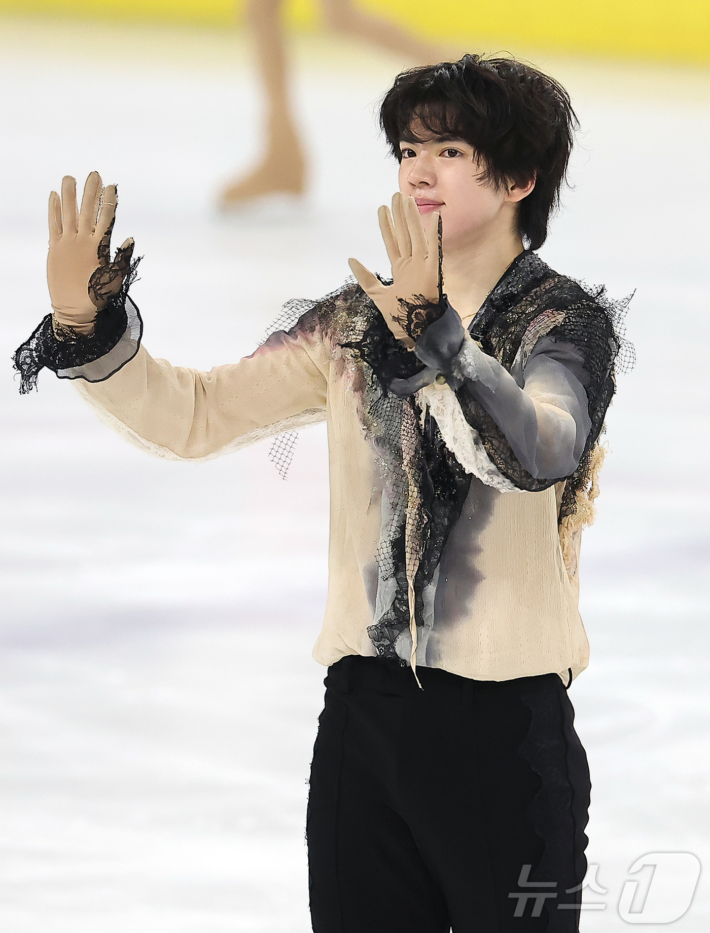 (서울=뉴스1) 김진환 기자 = 차준환(서울시청)이 30일 서울 양천구 목동아이스링크에서 열린 2025 KB금융 전국남녀 피겨스케이팅 회장배 랭킹대회 남자 싱글 프리 프로그램 연기 …