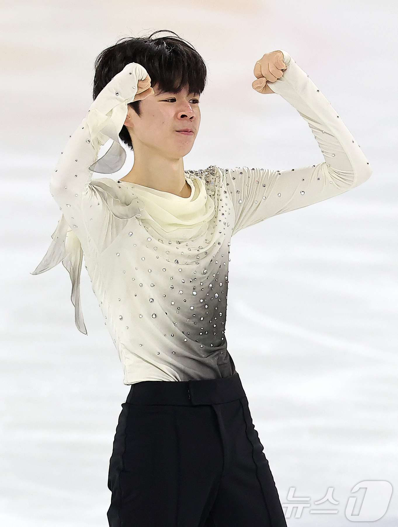 (서울=뉴스1) 김진환 기자 = 서민규(경신고등학교)가 30일 서울 양천구 목동아이스링크에서 열린 2025 KB금융 전국남녀 피겨스케이팅 회장배 랭킹대회 남자 싱글 프리 프로그램 …