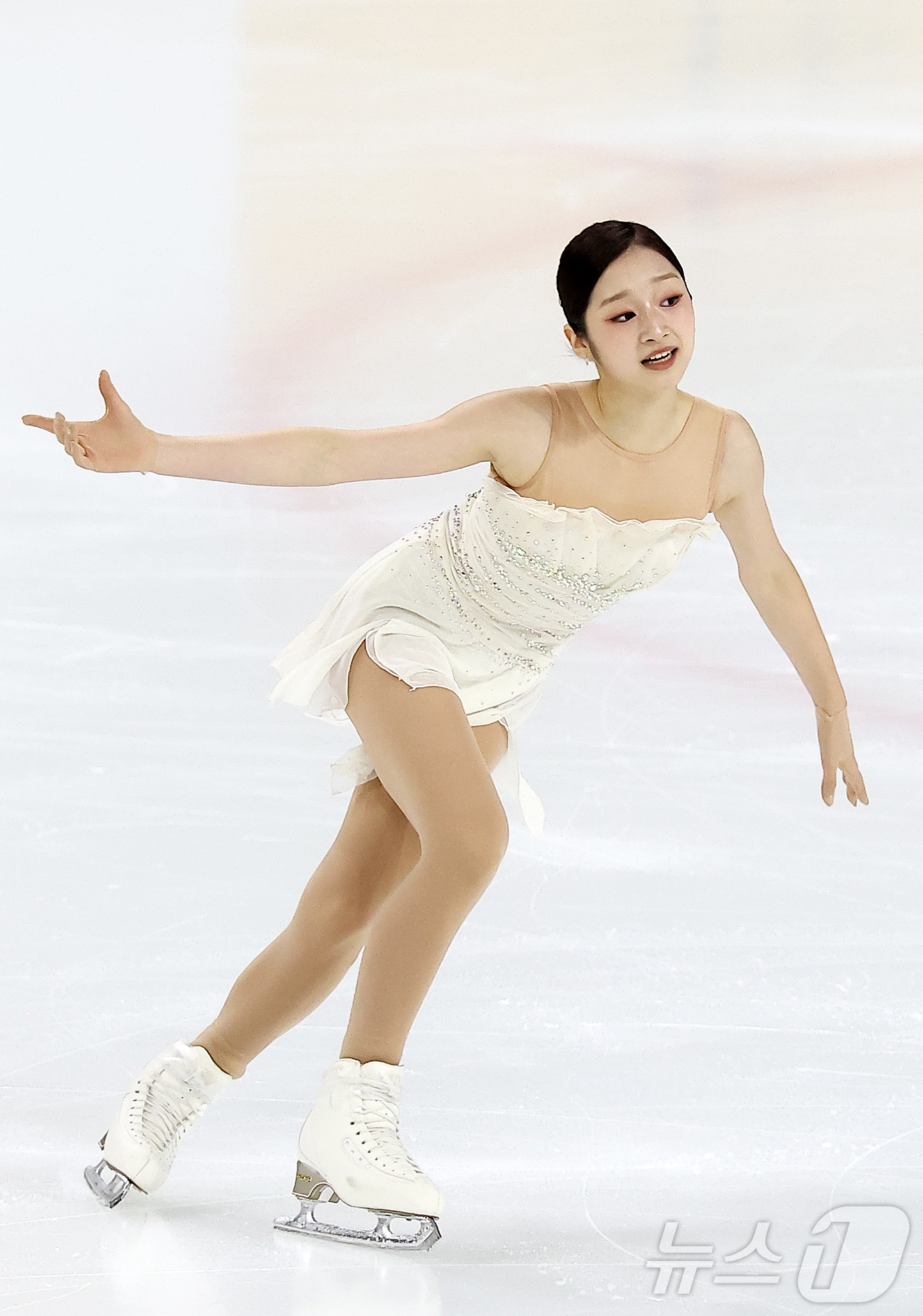 (서울=뉴스1) 김진환 기자 = 신지아(세화여자고등학교)가 30일 서울 양천구 목동아이스링크에서 열린 2025 KB금융 전국남녀 피겨스케이팅 회장배 랭킹대회 여자 싱글 프리 프로그 …