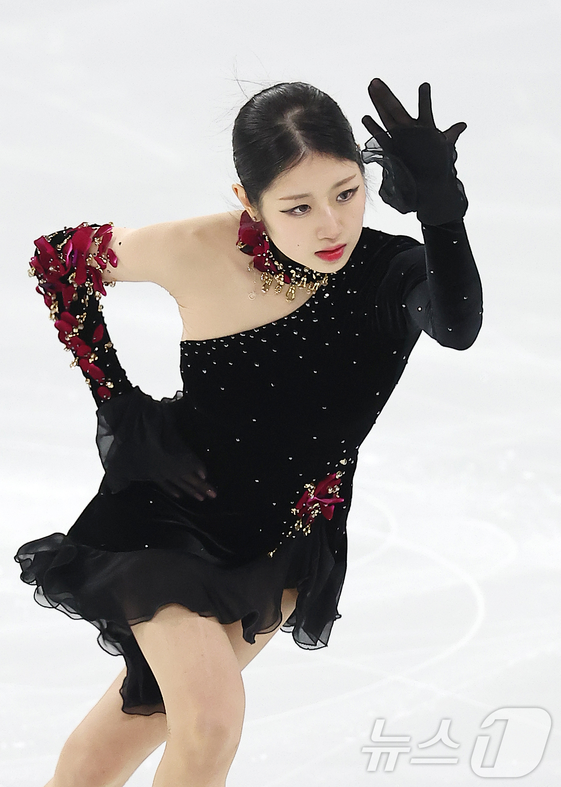 (서울=뉴스1) 김진환 기자 = 이해인(고려대학교)이 30일 서울 양천구 목동아이스링크에서 열린 2025 KB금융 전국남녀 피겨스케이팅 회장배 랭킹대회 여자 싱글 프리 프로그램 연 …