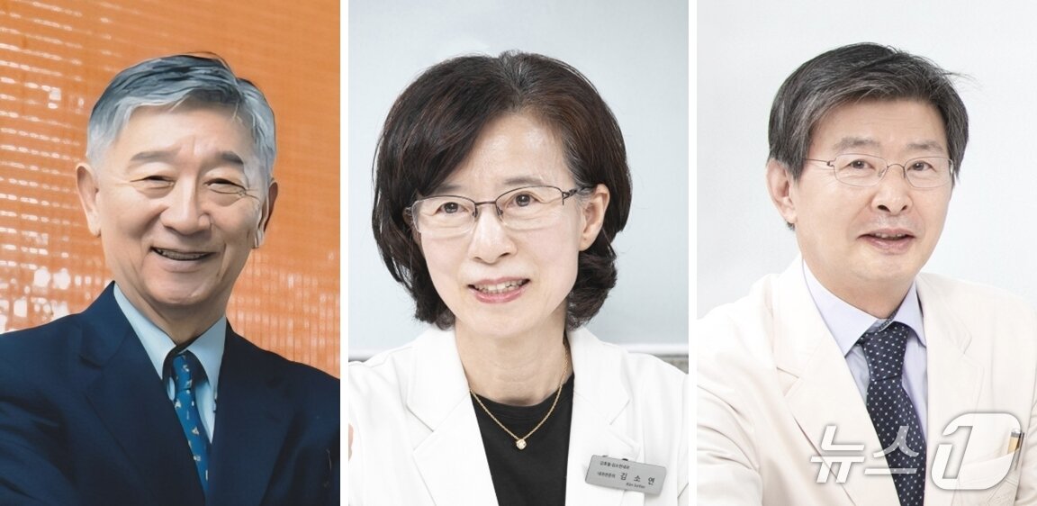 본문 이미지 - 김효철이상훈내과의원 김효철 원장, 김소연 원장, 이상훈 원장&#40;왼쪽부터&#41;