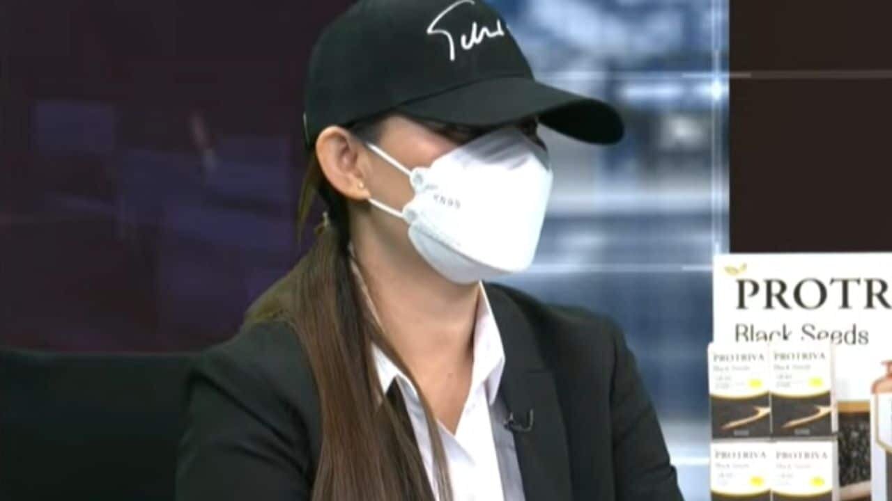 본문 이미지 -  남편과 미인대회 수상자의 불륜을 폭로한 아내 A 씨. &#40;유튜브 갈무리&#41;