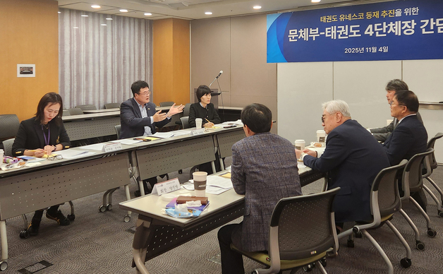 김대현 차관, 태권도 4단체장과 간담회