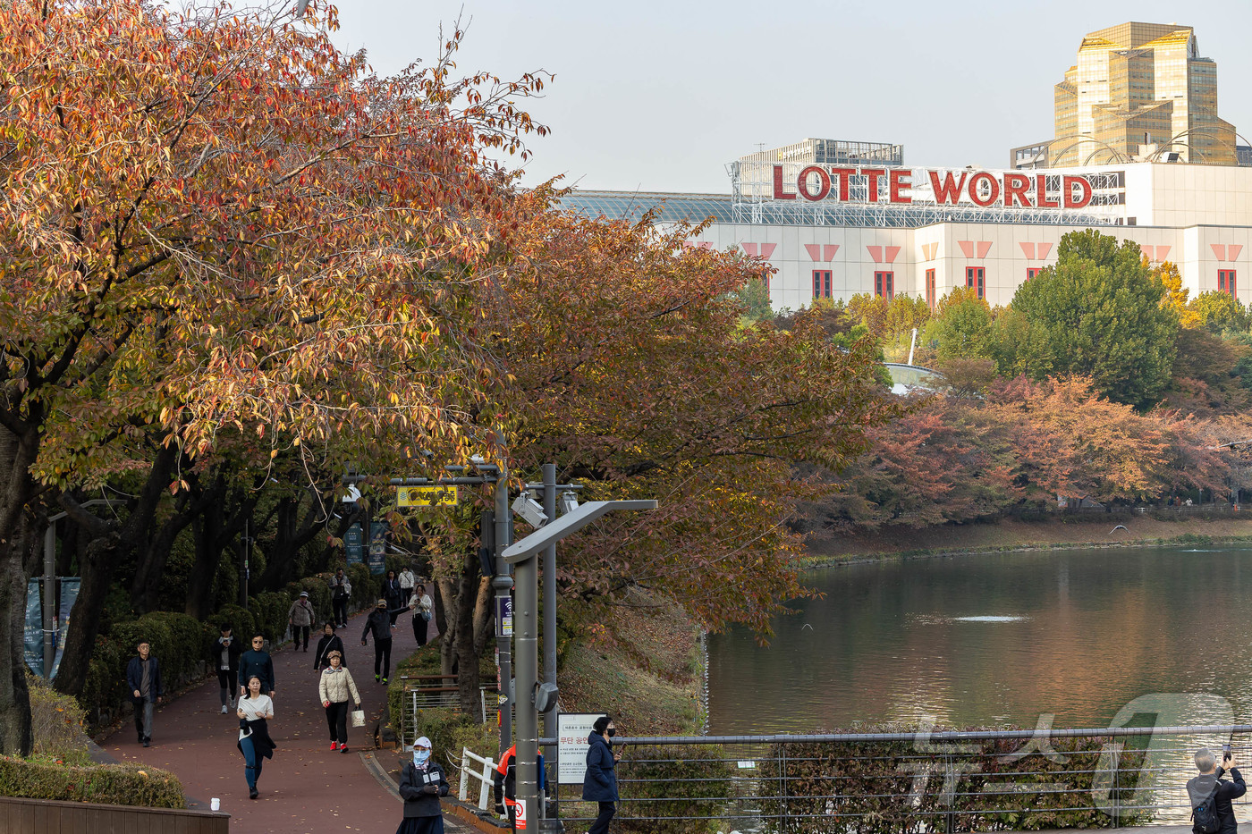 (서울=뉴스1) = 롯데월드 어드벤처의 실외 공간인 ‘매직아일랜드’는 서울 도심 한가운데의 단풍 명소이자, 이색적인 위치에서 가을 풍경을 조망할 수 있는 특별한 나들이 장소로 주목 …