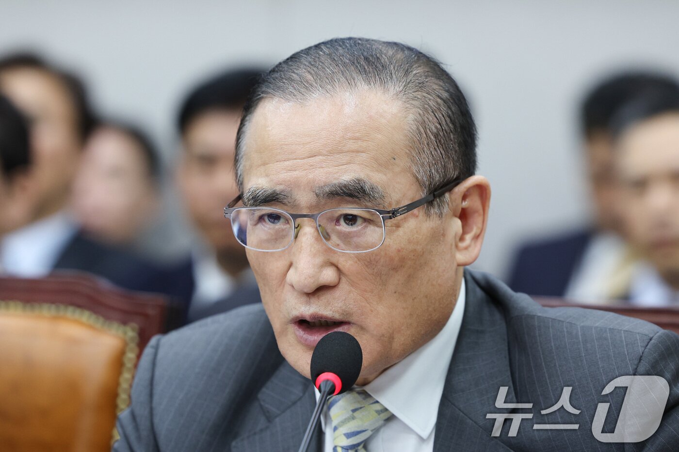 본문 이미지 - 위성락 국가안보실장이 6일 서울 여의도 국회에서 열린 국회운영위원회의 대통령비서실 등에 대한 국정감사에서 의원 질의에 답변하고 있다. 2025.11.6/뉴스1 ⓒ News1 신웅수 기자