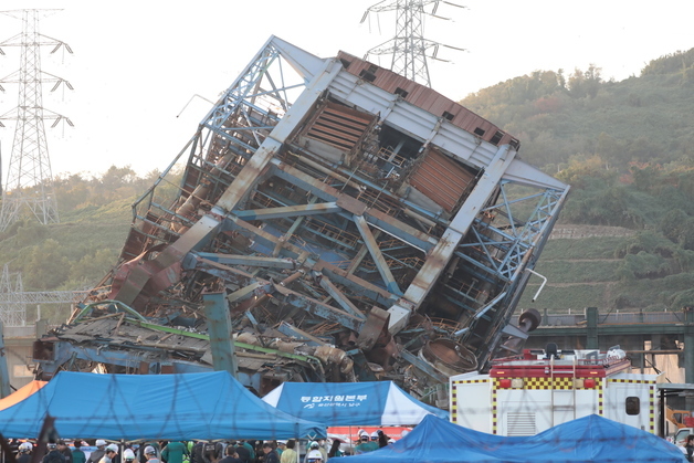 울산화력 타워 붕괴 당시 '상주 안전감리' 5호기 아닌 4호기 순찰