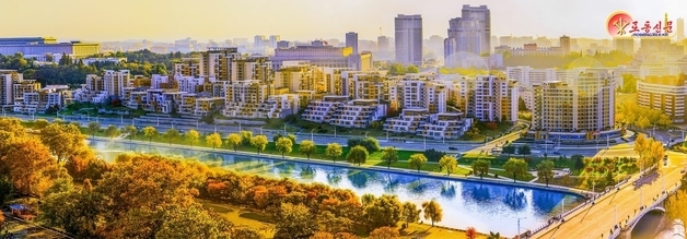 단풍으로 물든 평양…곳곳엔 '우리국가제일주의' 강조[포토 北]