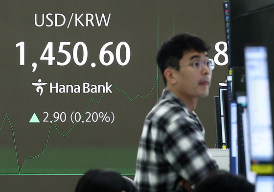 달러·원 환율, 1450원 돌파