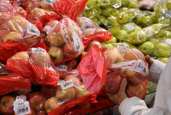 크게 오른 사과값, 소폭 더 오를 듯