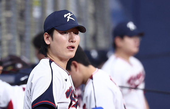 대표팀 '1선발' 곽빈, 체코 상대 2이닝 4K 무실점 임무 완수