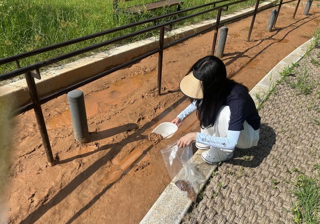 충북 맨발 걷기 산책로 토양오염도 검사 '안전'