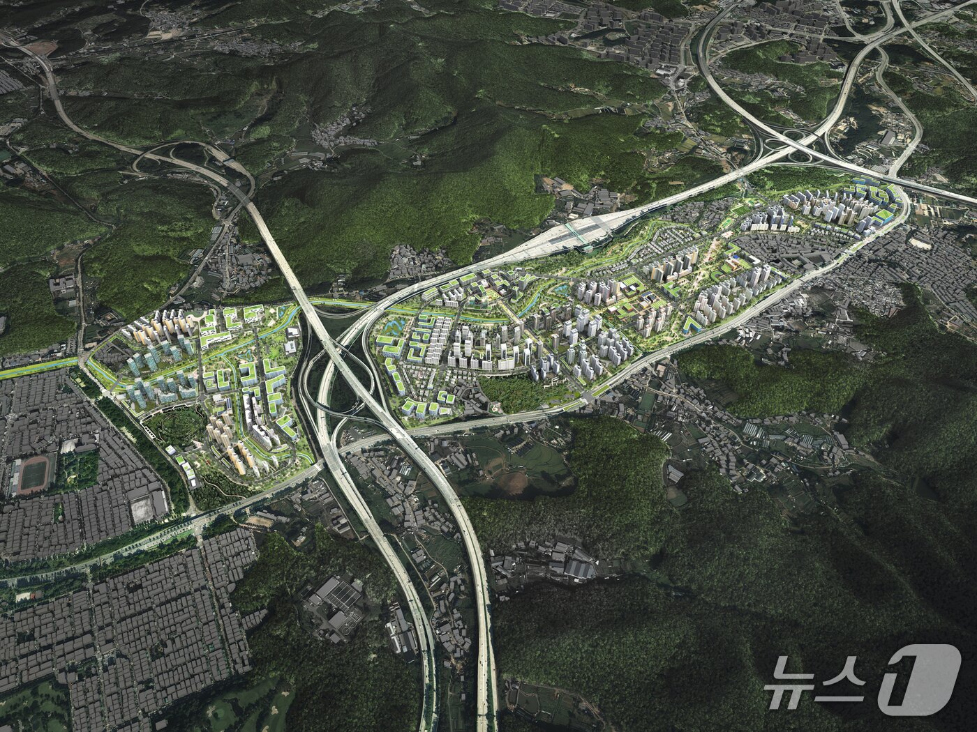 본문 이미지 - 안산장상공공주택지구 조성 계획도.&#40;안산시 제공&#41;