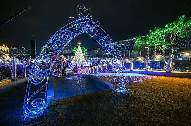 "예산 삭감됐지만"…세종시민 손으로 2년째 빛축제 트리 개최