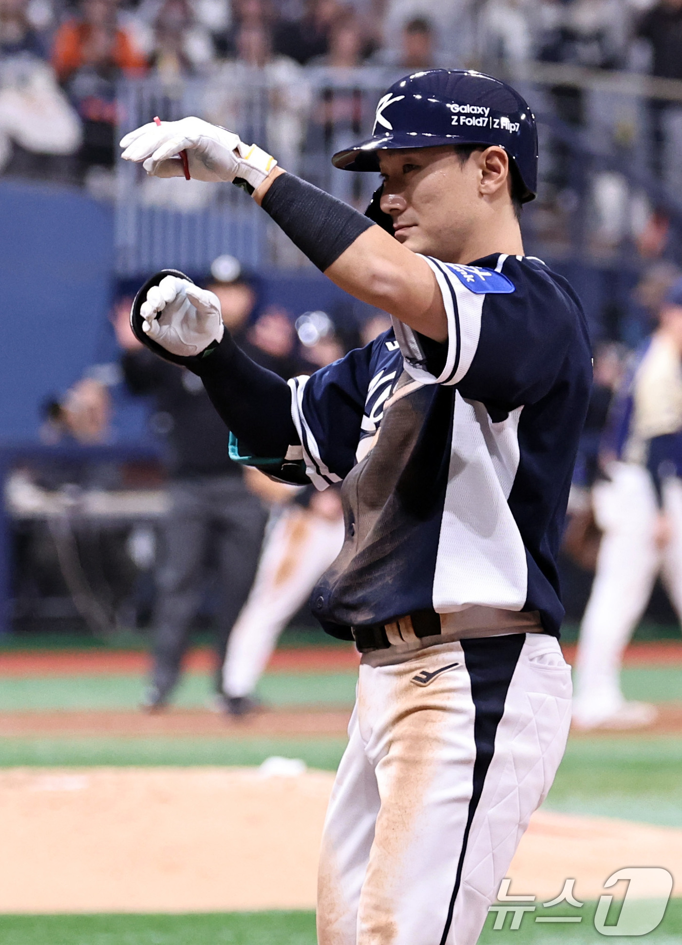 (서울=뉴스1) 구윤성 기자 = 9일 오후 서울 구로구 고척스카이돔에서 열린 2026 WBC 대비 평가전 '2025 네이버 K-베이스볼 시리즈(K-BASEBALL SERIES)' …