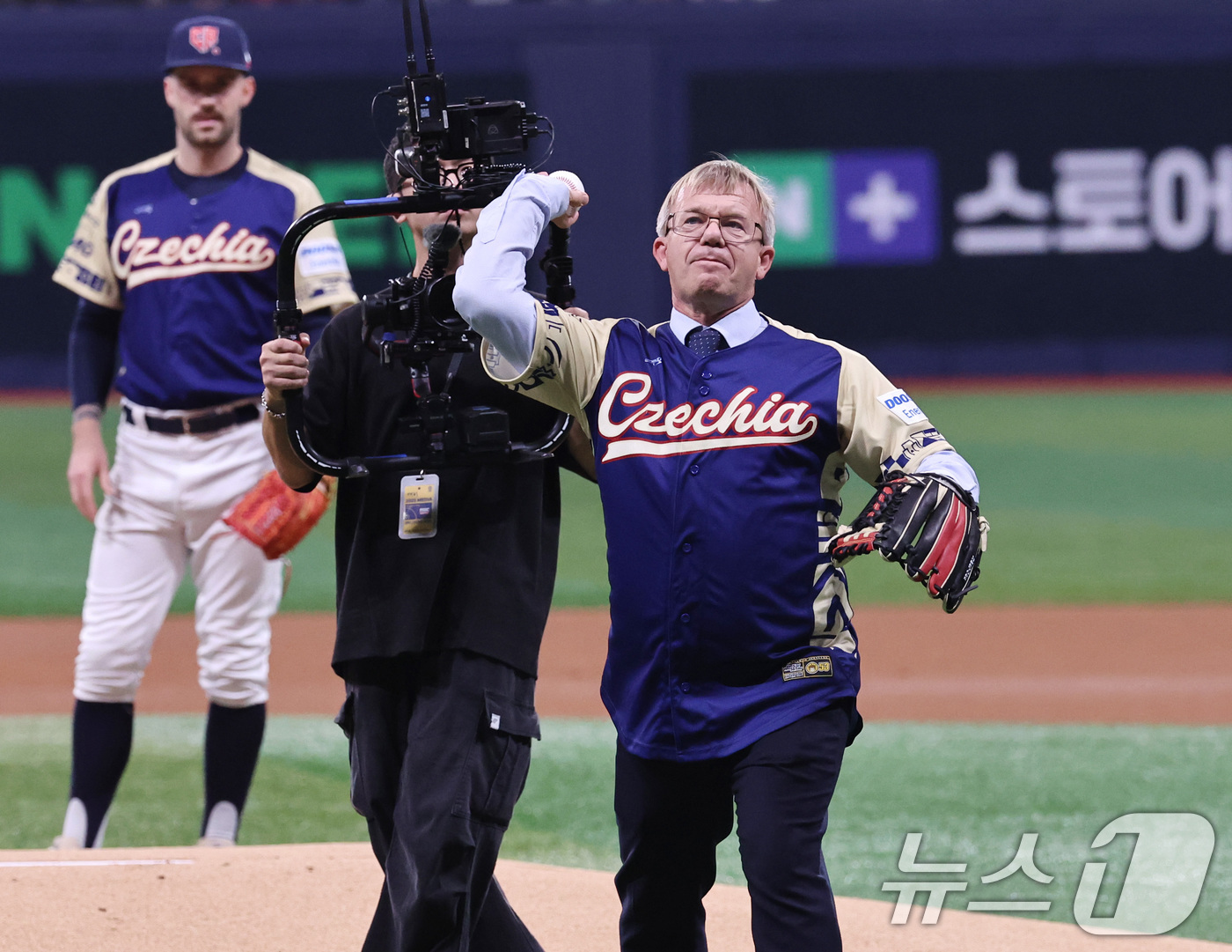 (서울=뉴스1) 구윤성 기자 = 9일 오후 서울 구로구 고척스카이돔에서 열린 2026 WBC 대비 평가전 '2025 네이버 K-베이스볼 시리즈(K-BASEBALL SERIES)' …