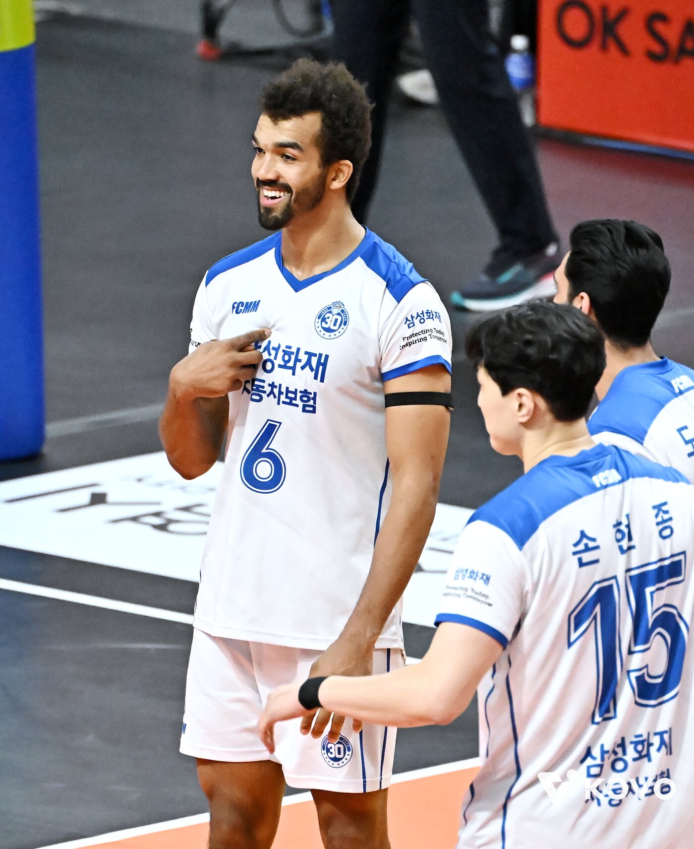 본문 이미지 - 삼성화재 에이스 미힐 아히. (KOVO 제공)